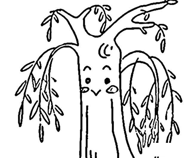 卡通柳樹植物<a href=http://www.inspiredelm.com/jianbihua/ target=_blank class=infotextkey>簡筆畫</a>步驟圖片大全