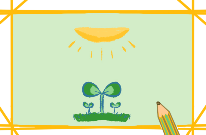 發(fā)芽的植物的圖片怎么畫