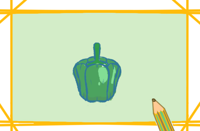 青椒<a href=http://www.inspiredelm.com/jianbihua/ target=_blank class=infotextkey>簡筆畫</a>好看簡單教程步驟圖片