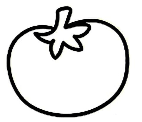 蔬菜西紅柿簡筆