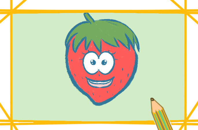 紅色的草莓容易的<a href=http://www.inspiredelm.com/jianbihua/ target=_blank class=infotextkey>簡(jiǎn)筆畫(huà)</a>要怎么畫(huà)