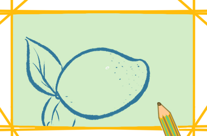 橙黃色的芒果<a href=http://www.inspiredelm.com/jianbihua/ target=_blank class=infotextkey>簡(jiǎn)筆畫(huà)</a>要怎么畫(huà)