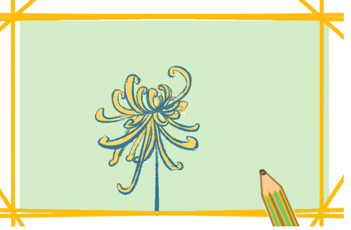 金秋的菊花上色<a href=http://www.inspiredelm.com/jianbihua/ target=_blank class=infotextkey>簡(jiǎn)筆畫(huà)</a>要怎么畫(huà)
