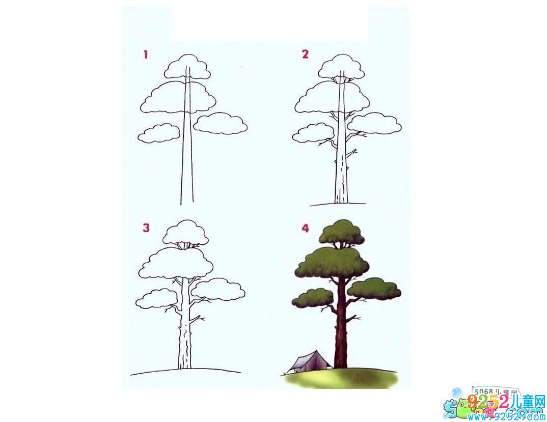 2種大樹簡(jiǎn)筆 畫法