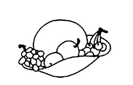 各種水果拼盤(pán)簡(jiǎn)筆畫(huà)