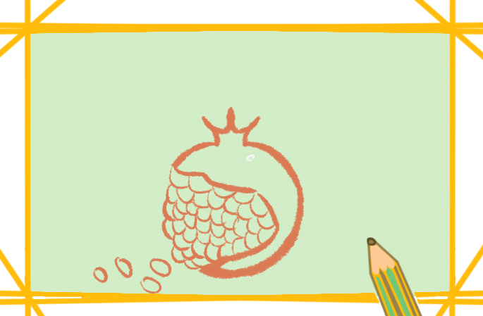 美麗的石榴上色<a href=http://www.inspiredelm.com/jianbihua/ target=_blank class=infotextkey>簡筆畫</a>要怎么畫