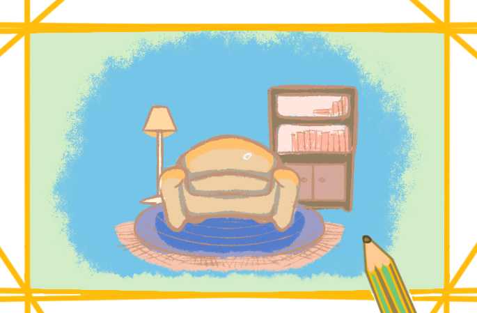 漂亮的沙發(fā)<a href=http://www.inspiredelm.com/jianbihua/ target=_blank class=infotextkey>簡筆畫</a>怎么畫