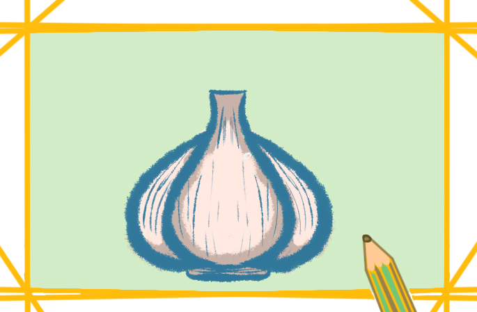 一顆好看的大蒜上色<a href=http://www.inspiredelm.com/jianbihua/ target=_blank class=infotextkey>簡筆畫</a>要怎么畫