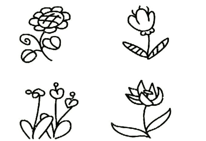 美麗的花朵幼兒簡(jiǎn)筆