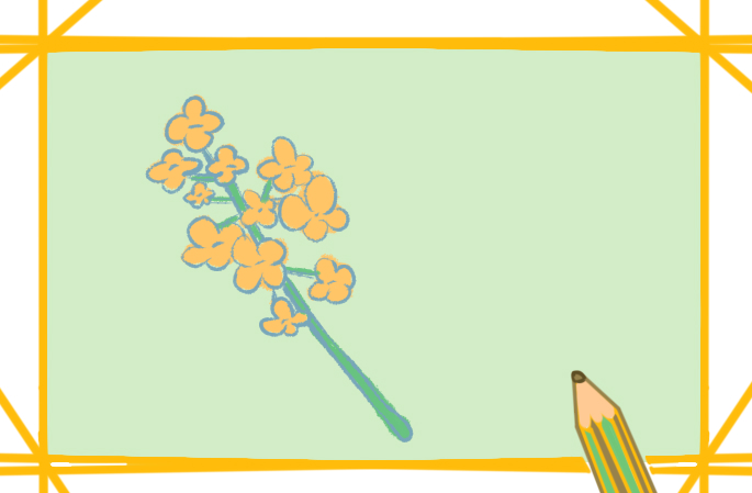 一枝漂亮的黃花上色<a href=http://www.inspiredelm.com/jianbihua/ target=_blank class=infotextkey>簡(jiǎn)筆畫(huà)</a>要怎么畫(huà)