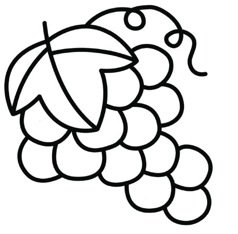 串串葡萄簡筆