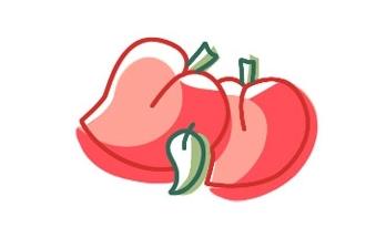 卡通桃子的簡(jiǎn)筆畫(huà)畫(huà)法步驟圖解