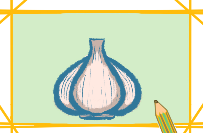 一顆好看的大蒜上色<a href=http://www.inspiredelm.com/jianbihua/ target=_blank class=infotextkey>簡筆畫</a>要怎么畫