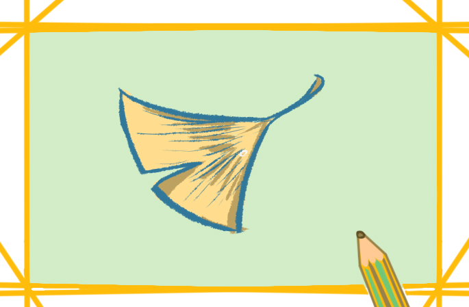 銀杏<a href=http://www.inspiredelm.com/jianbihua/ target=_blank class=infotextkey>簡(jiǎn)筆畫</a>金黃色漂亮的圖片怎么畫