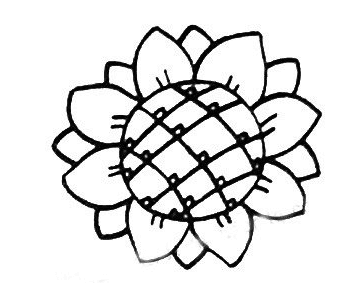 太陽(yáng)花兒童簡(jiǎn)筆