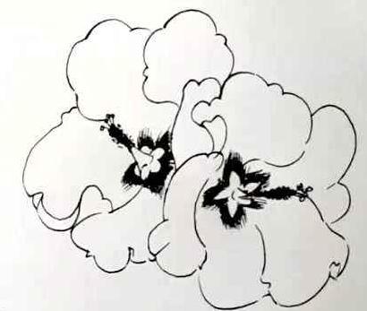 芙蓉花<a href=http://www.inspiredelm.com/jianbihua/ target=_blank class=infotextkey>簡(jiǎn)筆畫</a>圖片