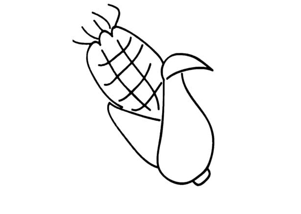 玉米幼兒簡(jiǎn)筆