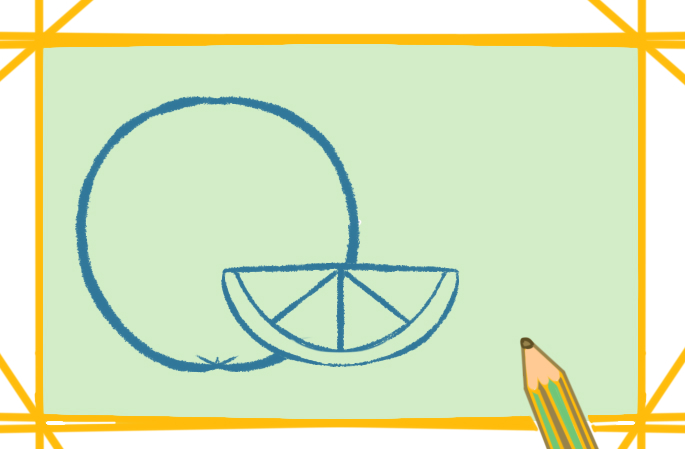 簡單好看的橙子上色<a href=http://www.inspiredelm.com/jianbihua/ target=_blank class=infotextkey>簡筆畫</a>要怎么畫