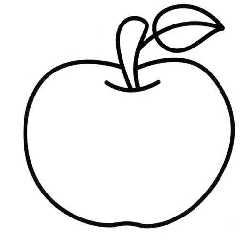 幼兒蘋(píng)果簡(jiǎn)筆畫(huà)