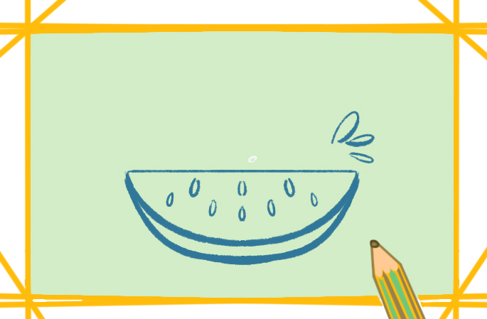 好看的大西瓜<a href=http://www.inspiredelm.com/jianbihua/ target=_blank class=infotextkey>簡筆畫</a>圖片怎么畫