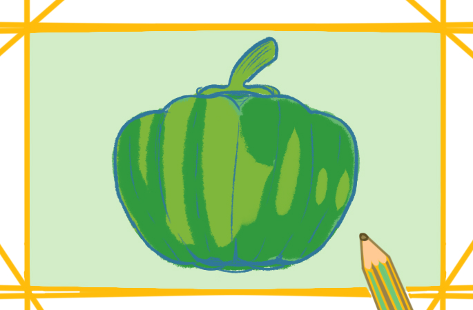 簡(jiǎn)單的南瓜<a href=http://www.inspiredelm.com/jianbihua/ target=_blank class=infotextkey>簡(jiǎn)筆畫(huà)</a>圖片怎么畫(huà)