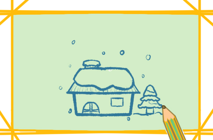 下雪<a href=http://www.inspiredelm.com/jianbihua/ target=_blank class=infotextkey>簡筆畫</a>冬天的圖片怎么畫