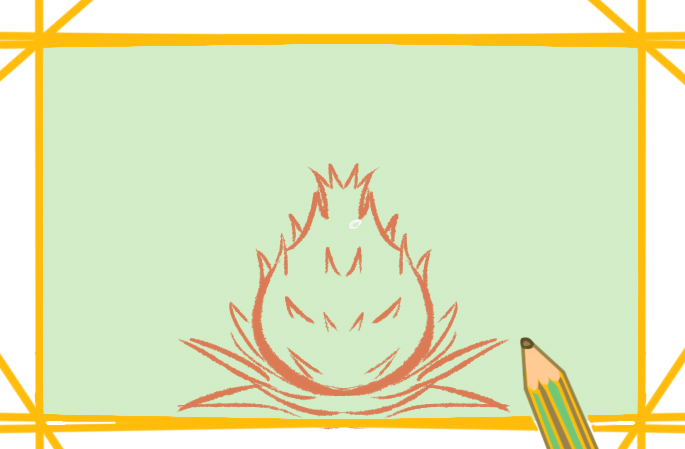 紅粉色的火龍果上色<a href=http://www.inspiredelm.com/jianbihua/ target=_blank class=infotextkey>簡筆畫</a>要怎么畫