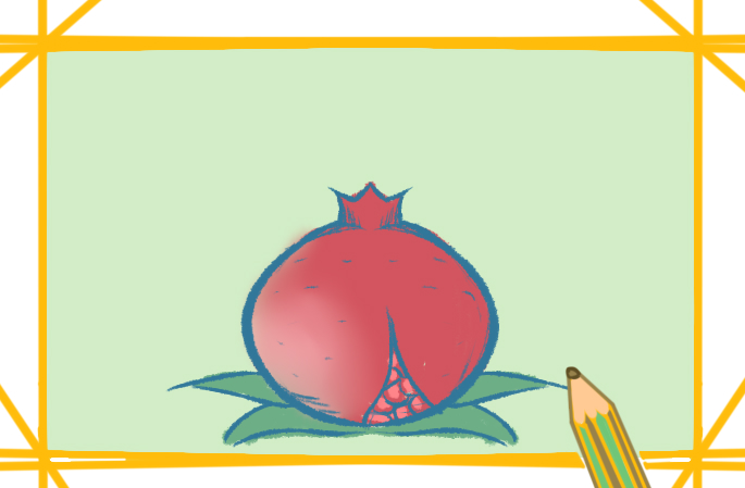 好看的石榴<a href=http://www.inspiredelm.com/jianbihua/ target=_blank class=infotextkey>簡筆畫</a>圖片怎么畫