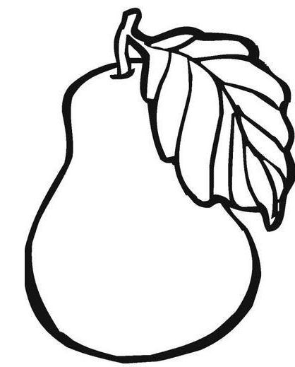 水果梨子兒童簡(jiǎn)筆畫(huà)