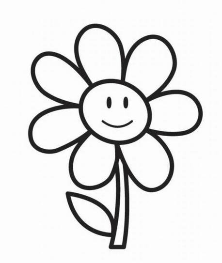 美麗的花朵幼兒簡(jiǎn)筆
