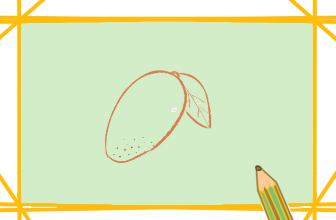 卡通小芒果上色<a href=http://www.inspiredelm.com/jianbihua/ target=_blank class=infotextkey>簡筆畫</a>要怎么畫