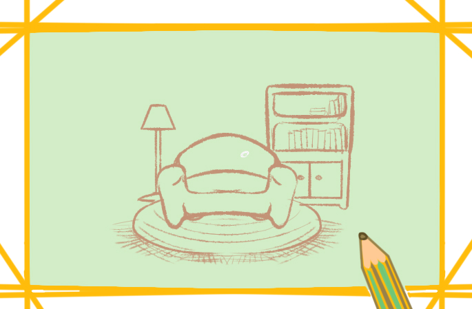 漂亮的沙發(fā)<a href=http://www.inspiredelm.com/jianbihua/ target=_blank class=infotextkey>簡筆畫</a>怎么畫