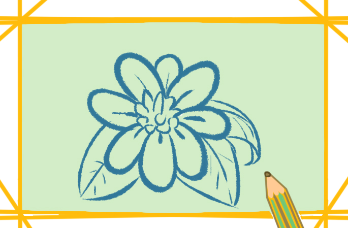 美麗的白花上色<a href=http://www.inspiredelm.com/jianbihua/ target=_blank class=infotextkey>簡(jiǎn)筆畫(huà)</a>要怎么畫(huà)