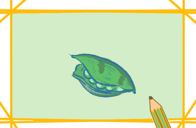 簡(jiǎn)單的豌豆上色<a href=http://www.inspiredelm.com/jianbihua/ target=_blank class=infotextkey>簡(jiǎn)筆畫</a>要怎么畫