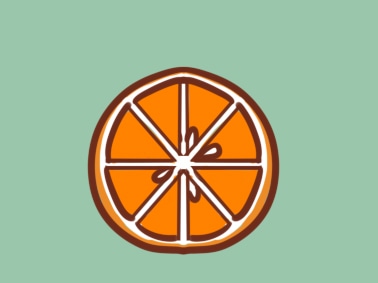 簡單的橙子<a href=http://www.inspiredelm.com/jianbihua/ target=_blank class=infotextkey>簡筆畫</a>圖片怎么畫
