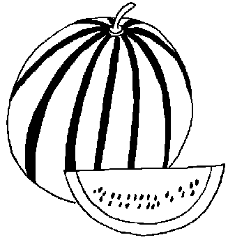 簡(jiǎn)單漂亮的西瓜簡(jiǎn)筆畫(huà)