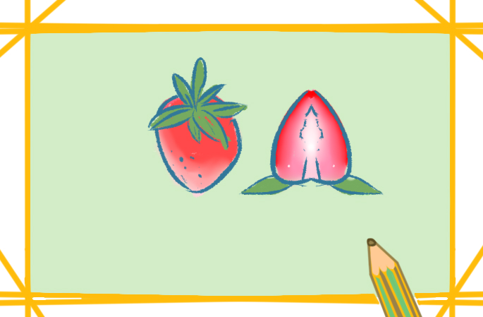 容易畫的草莓上色<a href=http://www.inspiredelm.com/jianbihua/ target=_blank class=infotextkey>簡筆畫</a>要怎么畫