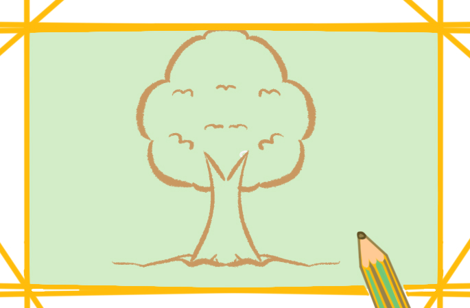 小清新的蘋果樹上色<a href=http://www.inspiredelm.com/jianbihua/ target=_blank class=infotextkey>簡筆畫</a>要怎么畫
