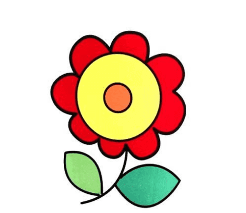 美麗的花朵幼兒簡(jiǎn)筆