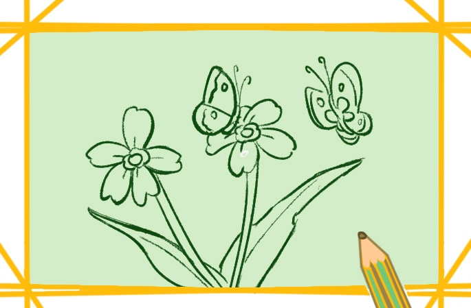 漂亮的野花<a href=http://www.inspiredelm.com/jianbihua/ target=_blank class=infotextkey>簡(jiǎn)筆畫</a>圖片怎么畫