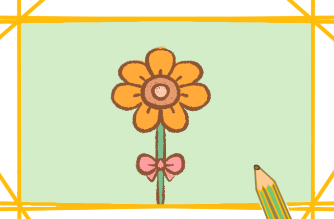 鮮花<a href=http://www.inspiredelm.com/jianbihua/ target=_blank class=infotextkey>簡(jiǎn)筆畫</a>帶顏色的圖片怎么畫