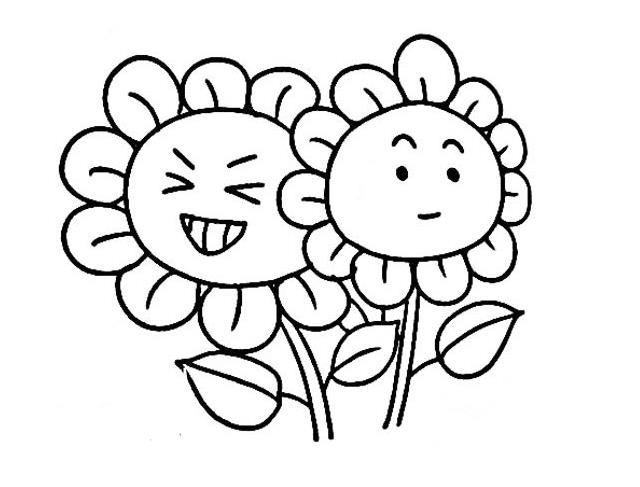 太陽(yáng)花兒童簡(jiǎn)筆