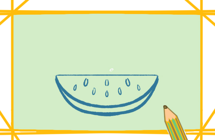 好看的大西瓜<a href=http://www.inspiredelm.com/jianbihua/ target=_blank class=infotextkey>簡筆畫</a>圖片怎么畫