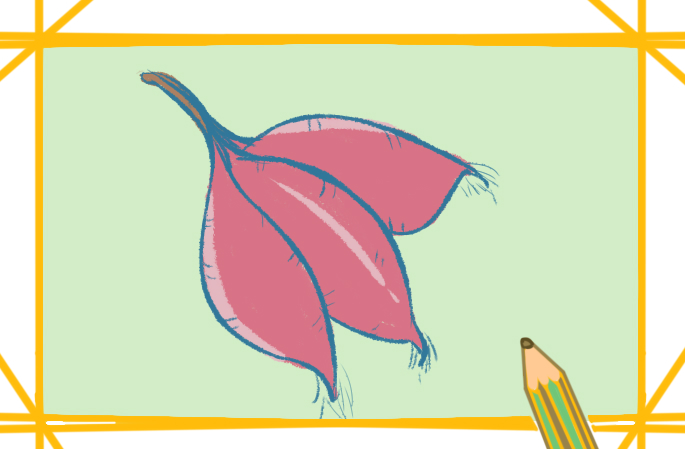 簡(jiǎn)單好看的紅薯上色<a href=http://www.inspiredelm.com/jianbihua/ target=_blank class=infotextkey>簡(jiǎn)筆畫(huà)</a>要怎么畫(huà)