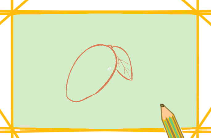 卡通小芒果上色<a href=http://www.inspiredelm.com/jianbihua/ target=_blank class=infotextkey>簡筆畫</a>要怎么畫