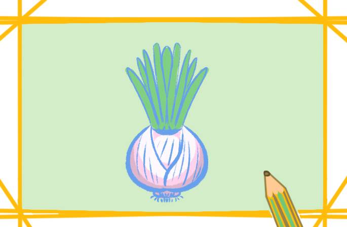 淡色的洋蔥上色<a href=http://www.inspiredelm.com/jianbihua/ target=_blank class=infotextkey>簡筆畫</a>要怎么畫