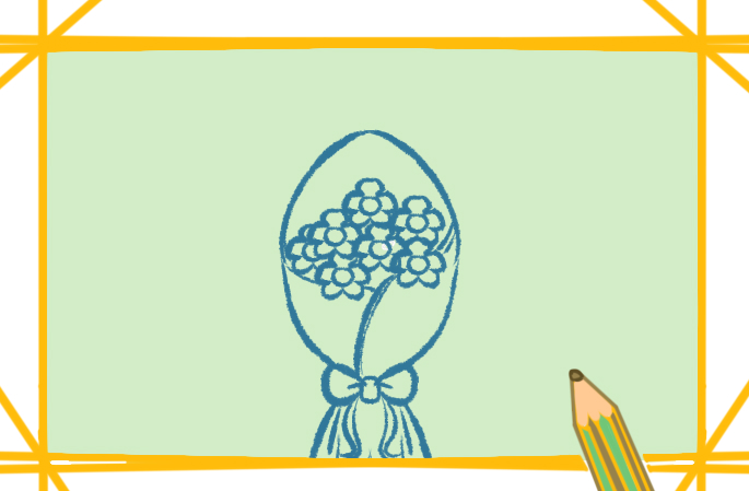 一束簡單的鮮花<a href=http://www.inspiredelm.com/jianbihua/ target=_blank class=infotextkey>簡筆畫</a>怎么畫