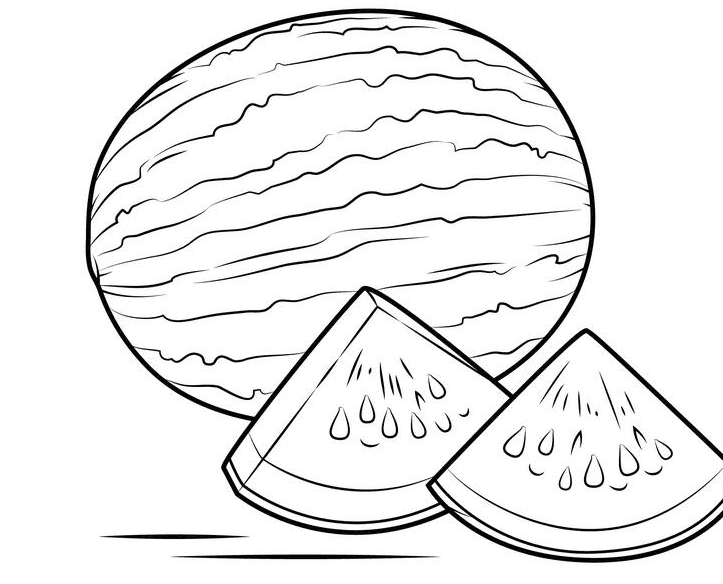 簡(jiǎn)單漂亮的西瓜簡(jiǎn)筆