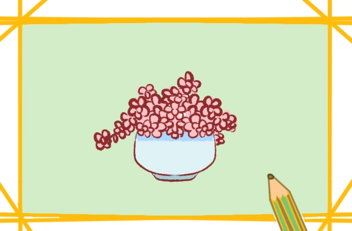 漂亮的花盆<a href=http://www.inspiredelm.com/jianbihua/ target=_blank class=infotextkey>簡筆畫</a>圖片怎么畫