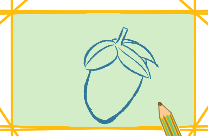 簡(jiǎn)單容易的芒果上色<a href=http://www.inspiredelm.com/jianbihua/ target=_blank class=infotextkey>簡(jiǎn)筆畫(huà)</a>要怎么畫(huà)
